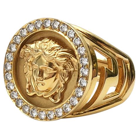 versace ring damen gold|versace 18k gold ring.